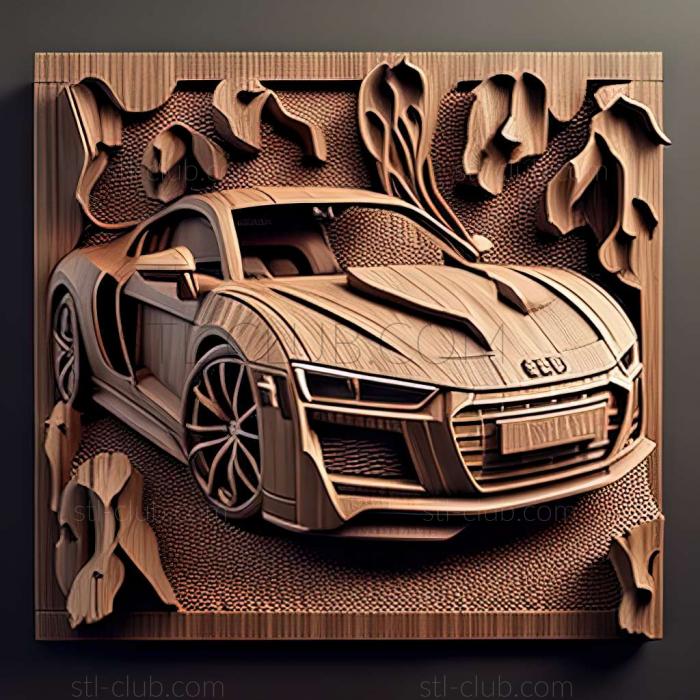 3D мадэль Audi R8 (STL)